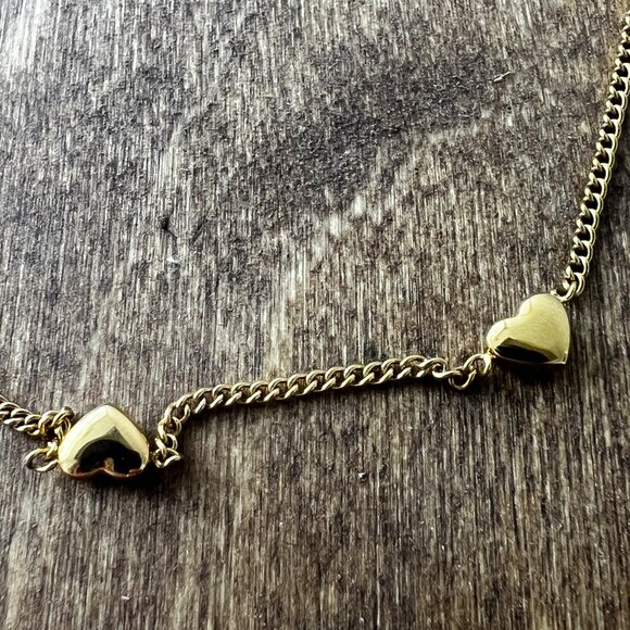 Gold Plated Heart Necklace - Picture 3 of 5